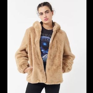like new faux fur jacket